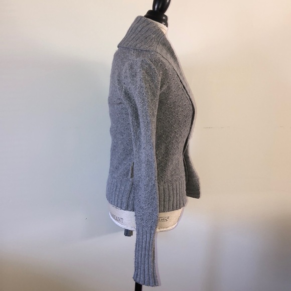 🎉HP Grey knit cardigan sweater 🎀cute - Picture 6 of 8